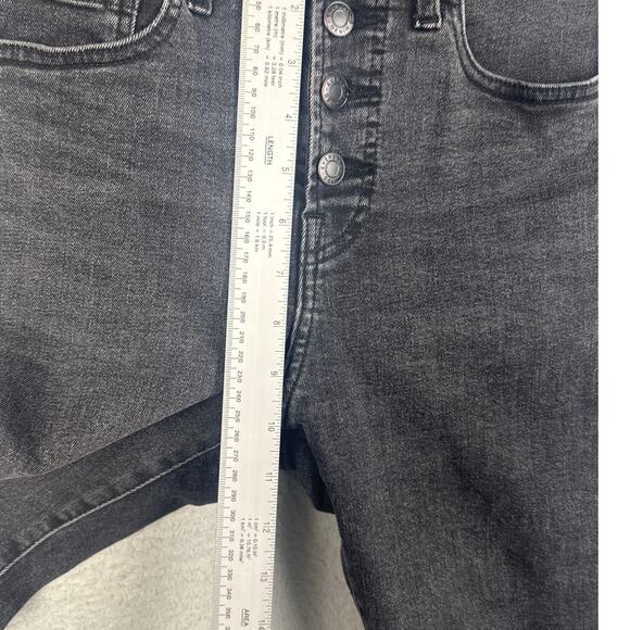 Everlane Ankle Skinny Jeans Black Wash Size 27 Button Front Five Pocket Classic - Picture 4 of 7